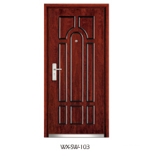 Porte en acier en bois (WX-SW-103)